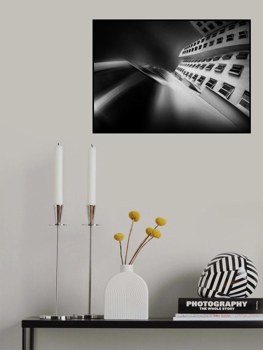 Neuer Zollhof Düsseldorf - v1 Poster och Canvastavla