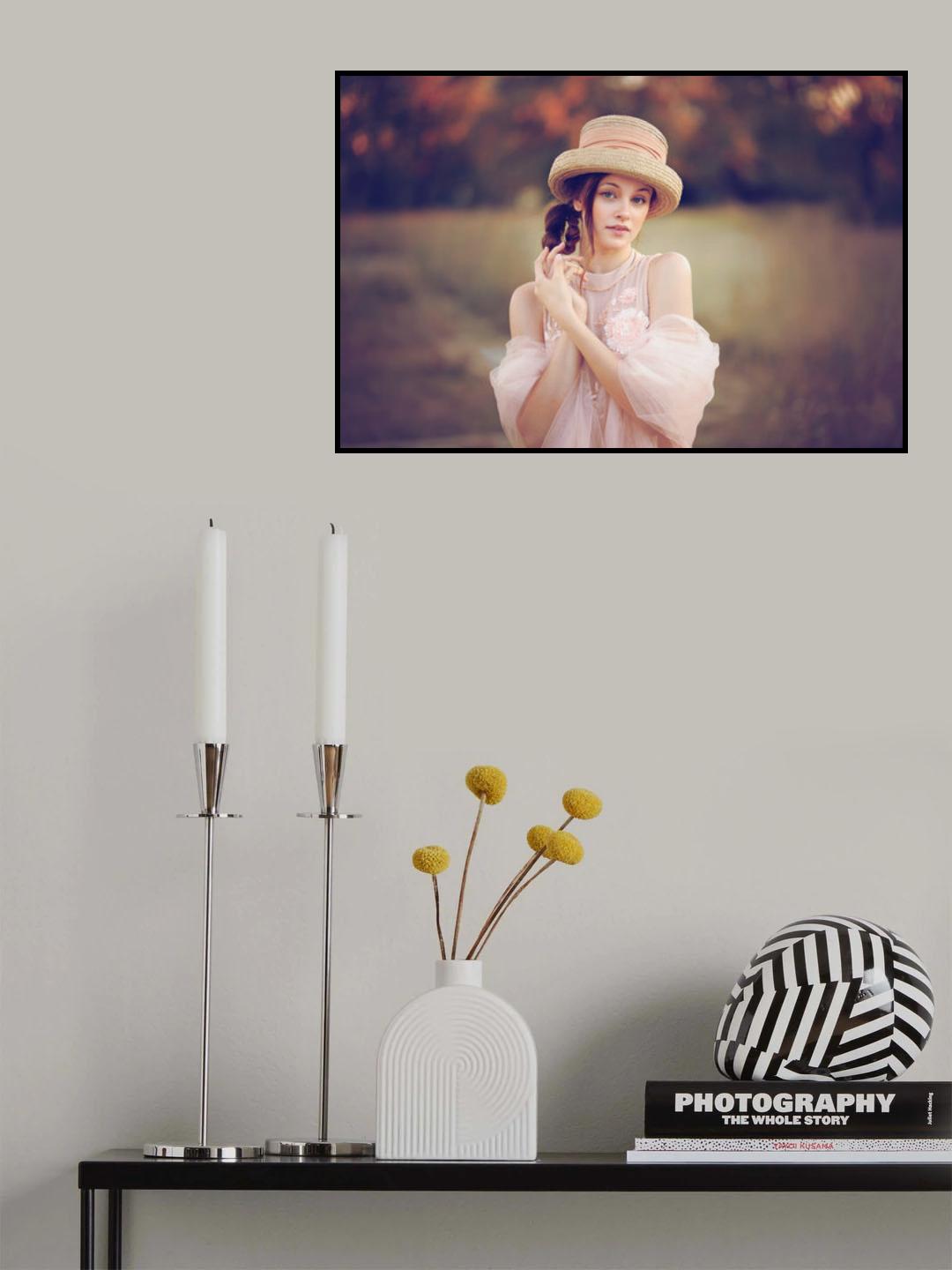 Autumn girl Poster och Canvastavla