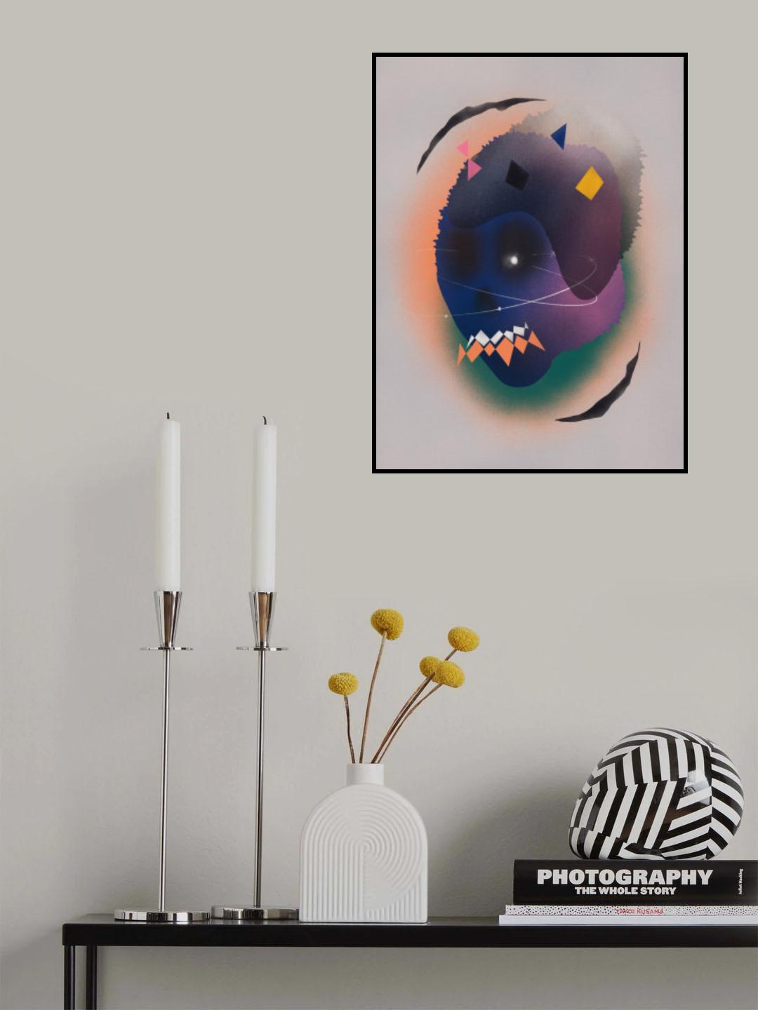 Geometrical Celestial Skull Poster och Canvastavla