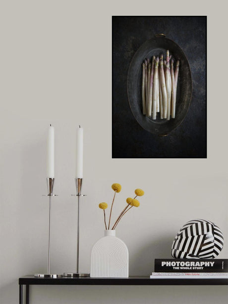 White asparagus Poster och Canvastavla