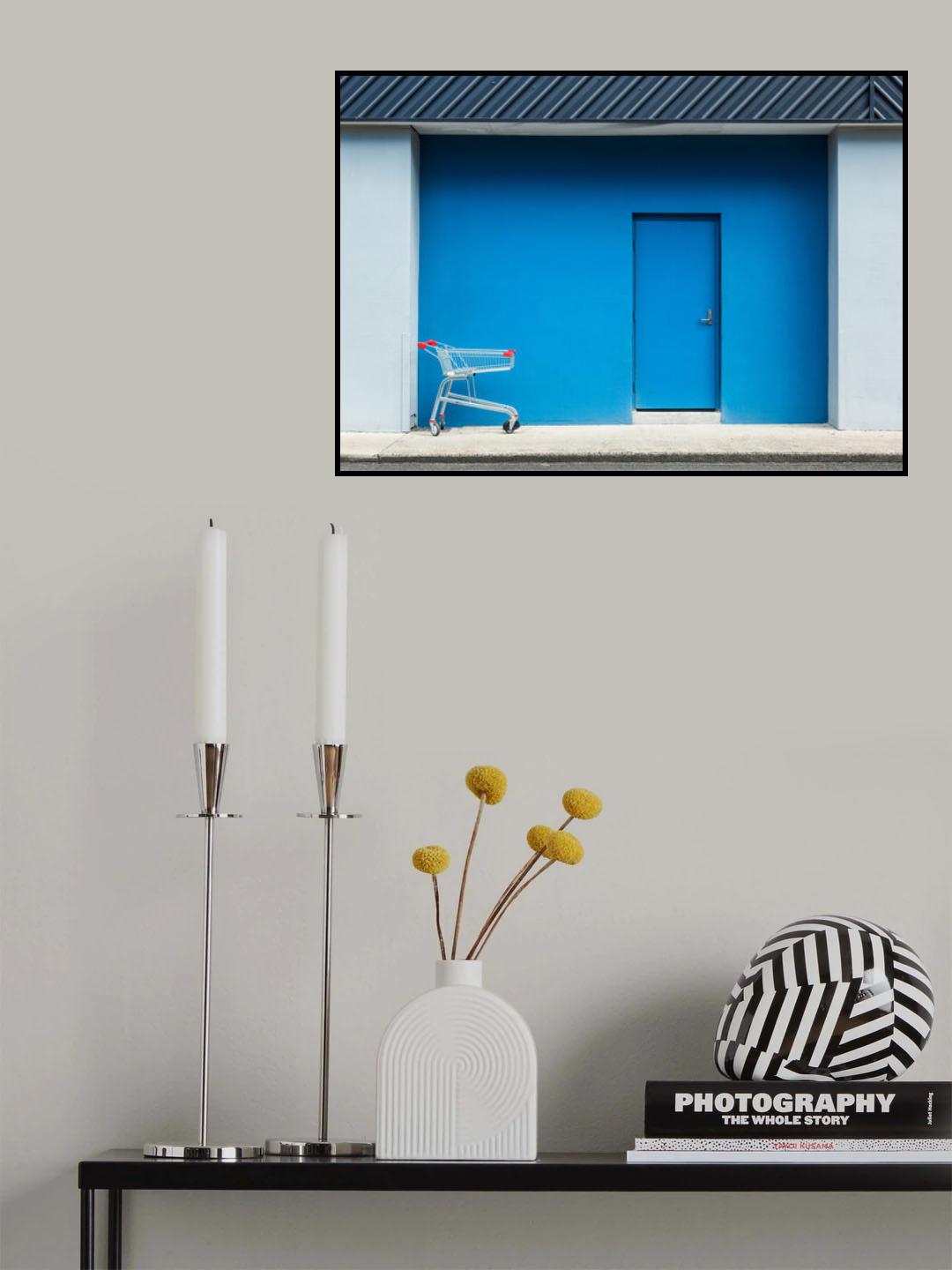 Left at the Blue Door Poster och Canvastavla