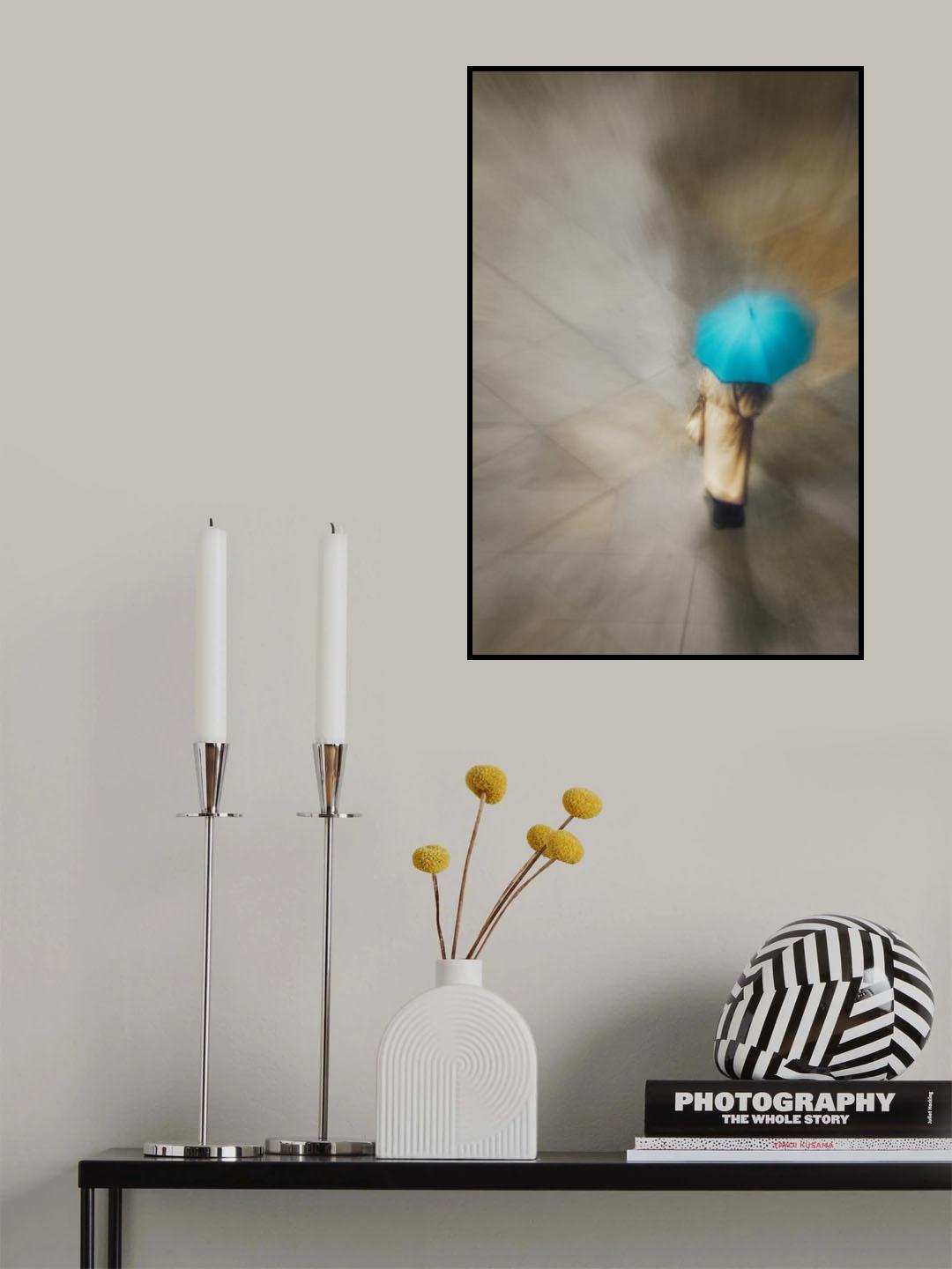 turquoise blue Poster och Canvastavla