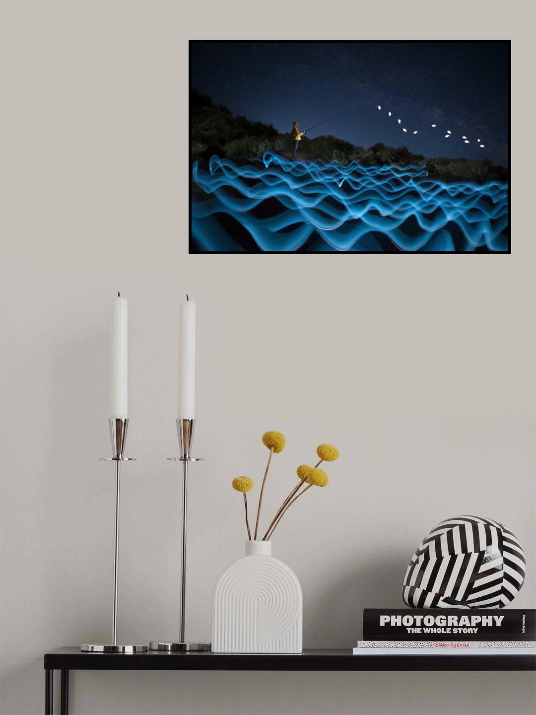The Night Fisherman Poster och Canvastavla