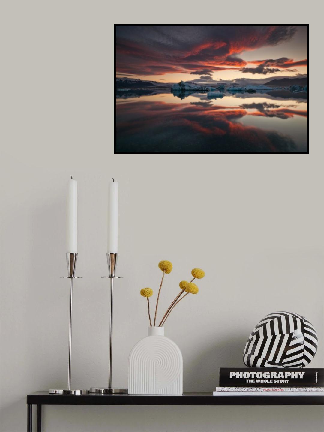 ... glacier lagoon Poster och Canvastavla