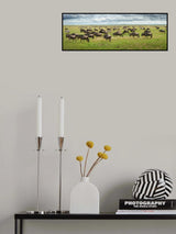 Great Migration in Serengeti Plains Poster och Canvastavla