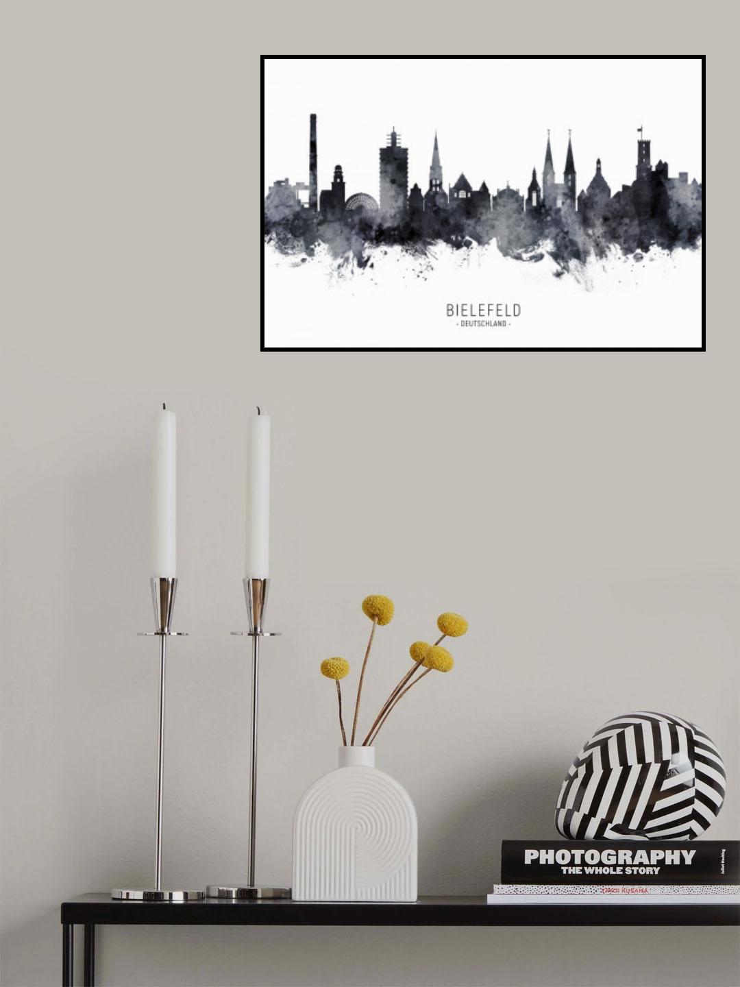 Bielefeld Germany Skyline Poster och Canvastavla