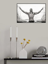 Mann im Wasser Poster och Canvastavla