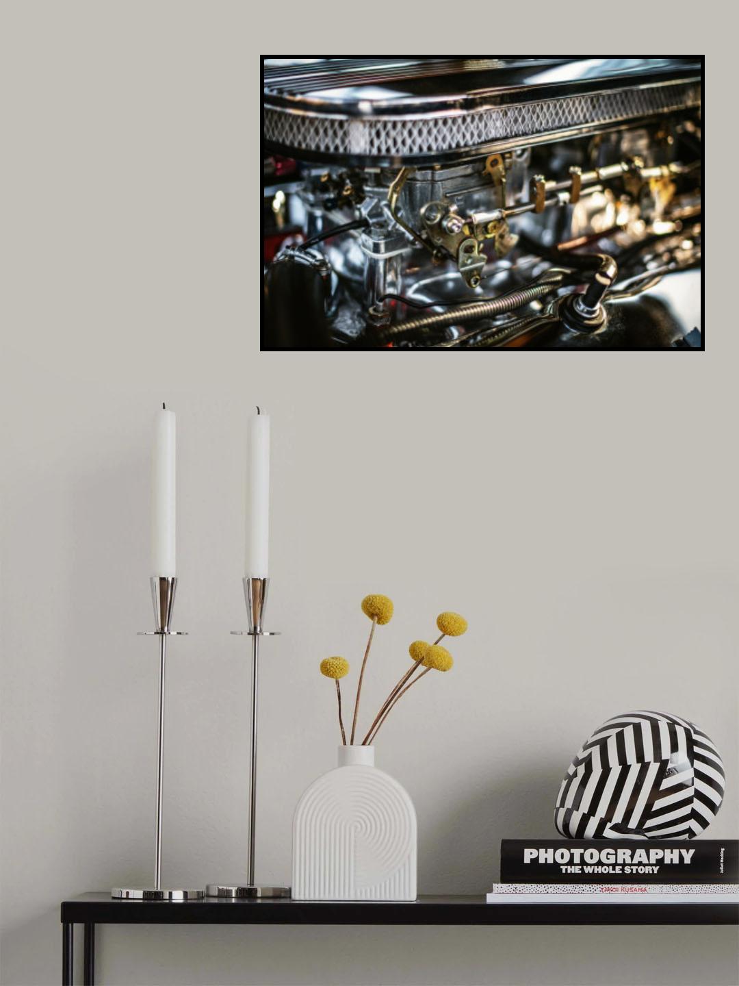 Auto Engine Poster och Canvastavla