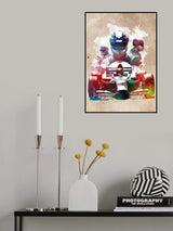 Car racing sport art #racing Poster och Canvastavla
