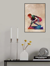 American Football Player Sport Art 7 Poster och Canvastavla