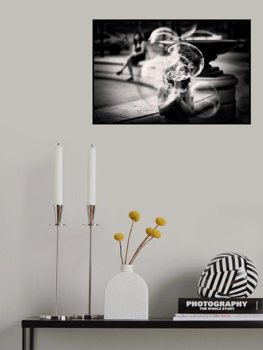 Rose-tinted bubbles Poster och Canvastavla