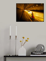 A walk through the tunnel. Poster och Canvastavla