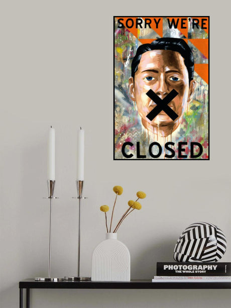 Sorry We're Closed Poster och Canvastavla