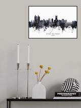 Stoke-on-Trent England Skyline Poster och Canvastavla