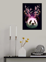 panda horns up Poster och Canvastavla