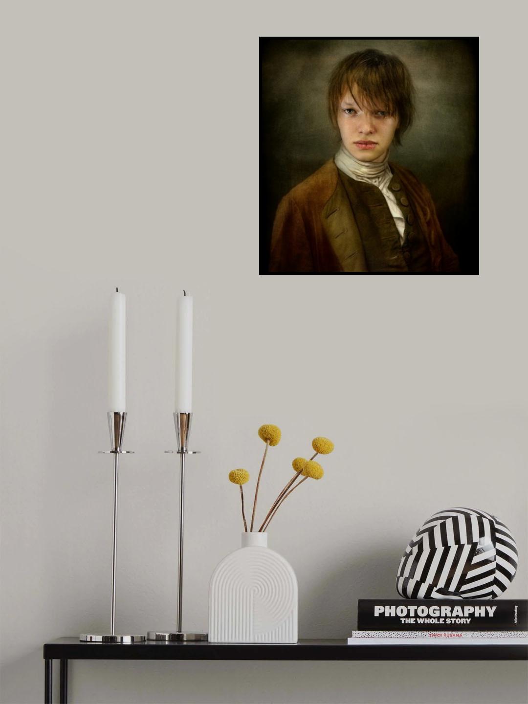Portrait of young man Poster och Canvastavla