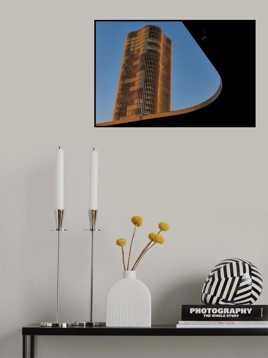Snippet of a High-Rise Building Poster och Canvastavla