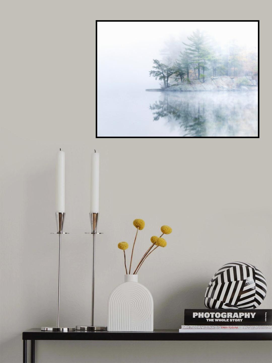 Autumn fog Poster och Canvastavla