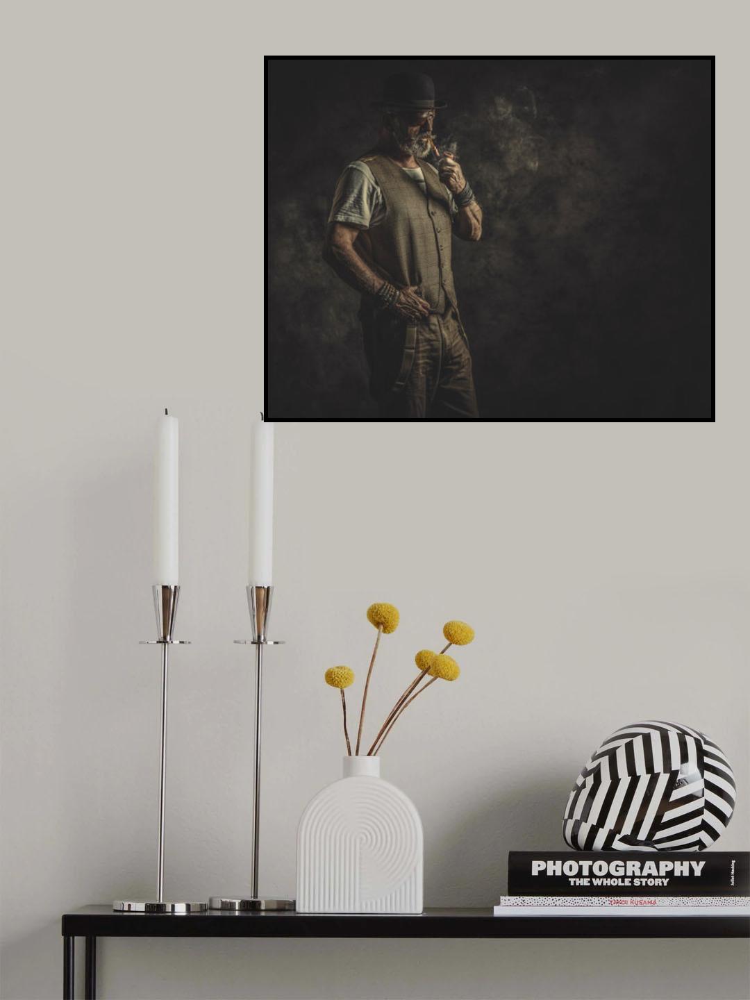 A.Pipe gives a wise man time to think and a fool something to stick in his mouth Poster och Canvastavla