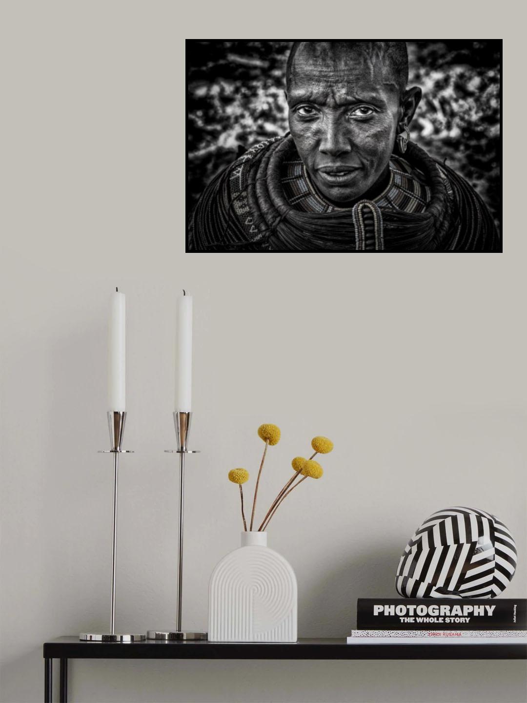 Samburu tribe woman-Kenya Poster och Canvastavla