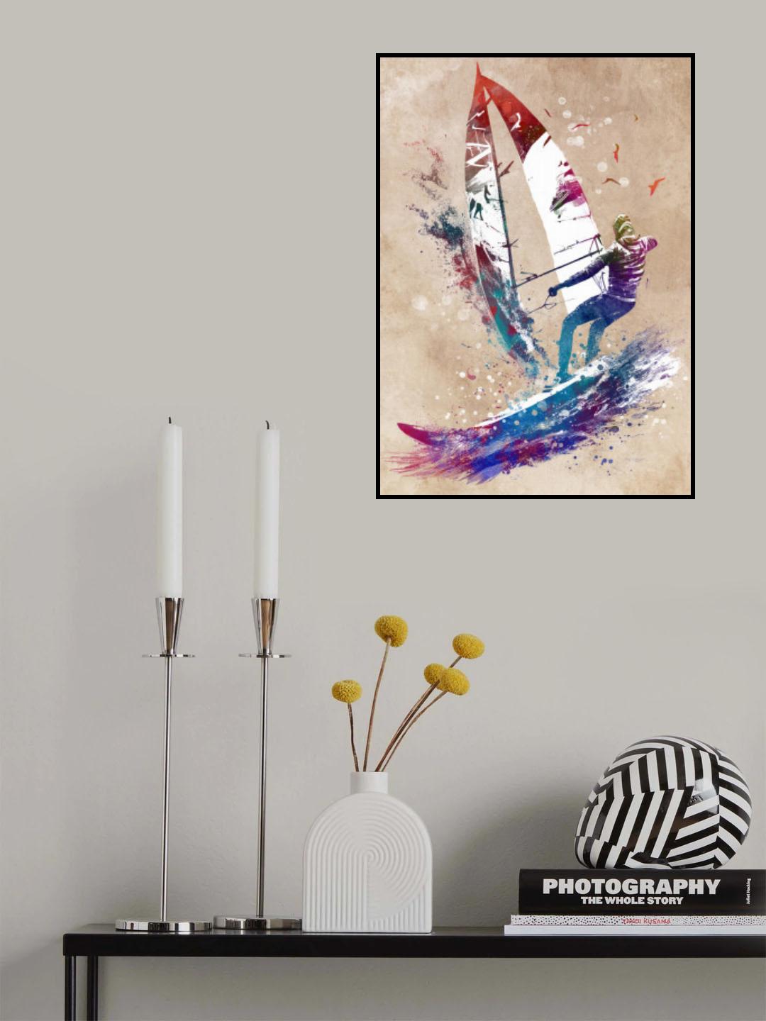 Surfer sport art Poster och Canvastavla
