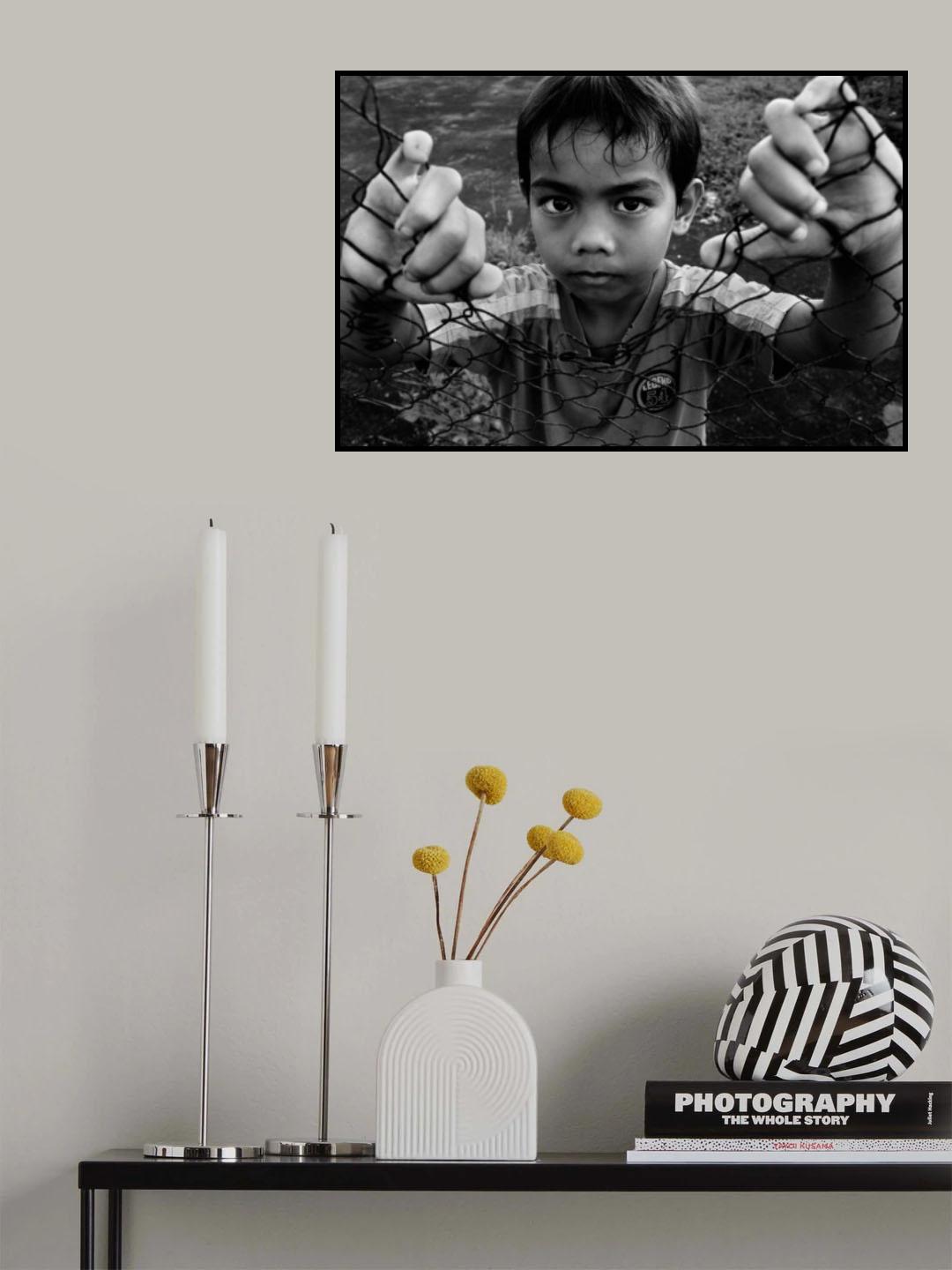 behind the curtain Poster och Canvastavla