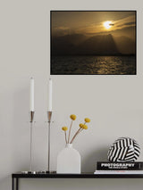 amazing sunset and great sea view Poster och Canvastavla