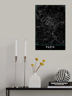PARIS Poster och Canvastavla