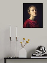 Lady in red Poster och Canvastavla