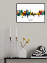 Würzburg Germany Skyline Poster och Canvastavla