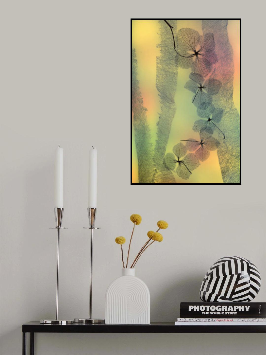 Flower Line Poster och Canvastavla