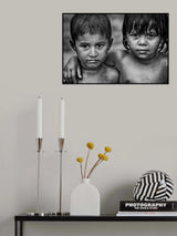 Two Rohingya refugees children. Poster och Canvastavla