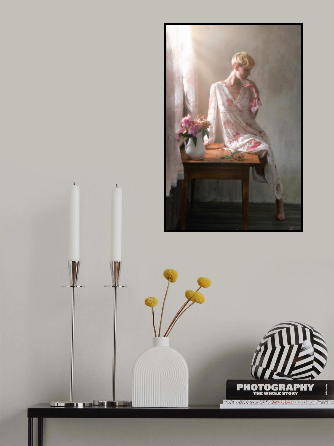 at the window Poster och Canvastavla