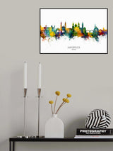 Innsbruck Austria Skyline Poster och Canvastavla