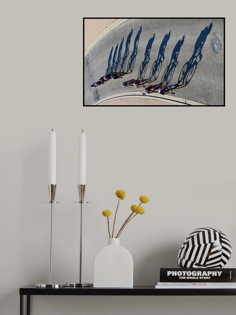 Sunset cycling Poster och Canvastavla