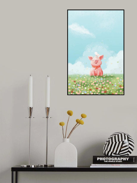 Cute Pig Poster och Canvastavla