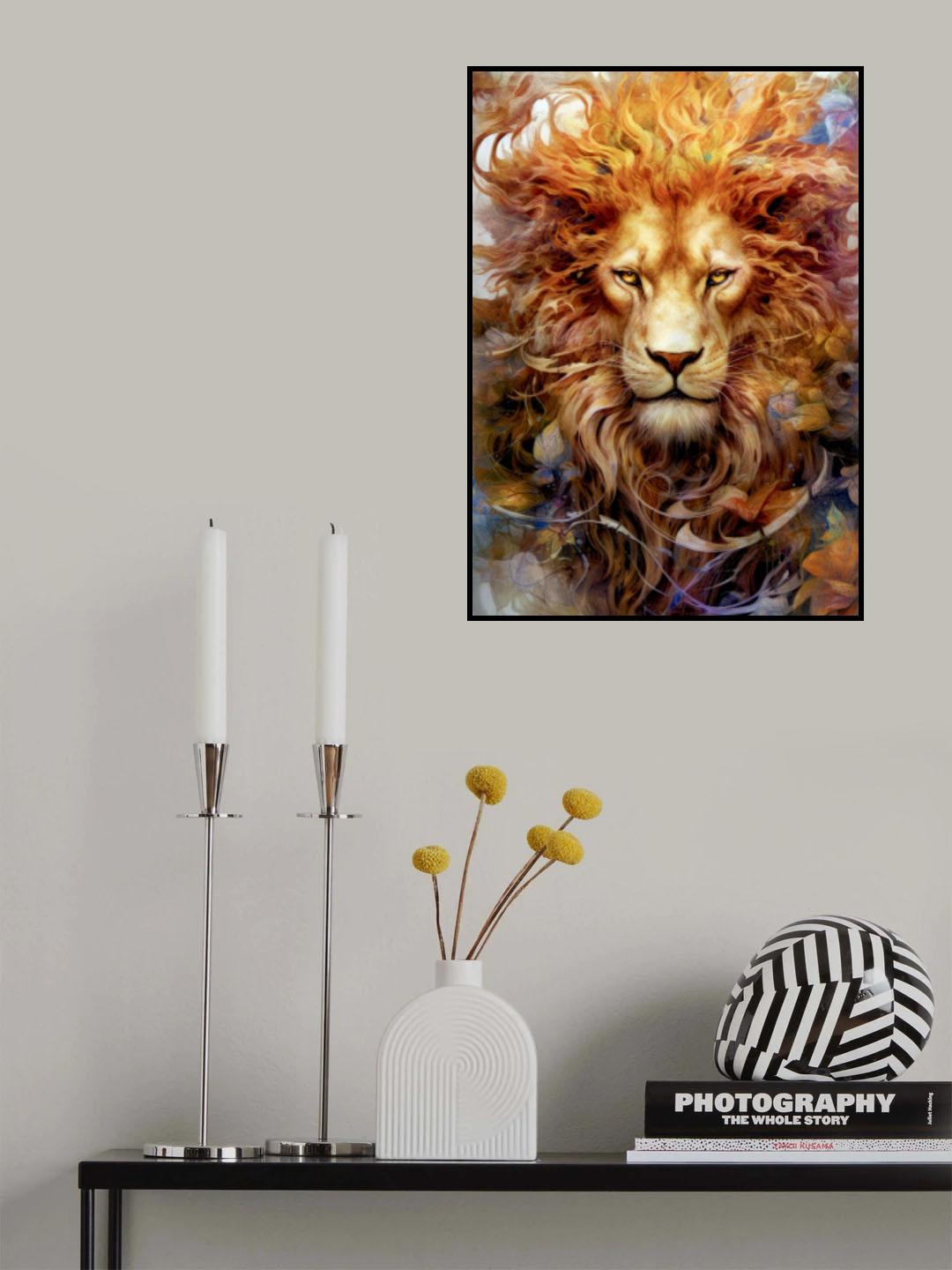 Lion animal art #lion Poster och Canvastavla