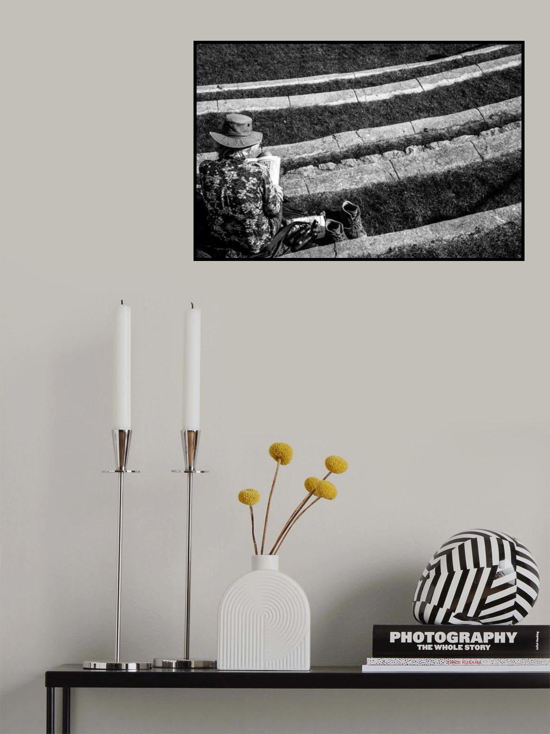 Flowers and stripes Poster och Canvastavla