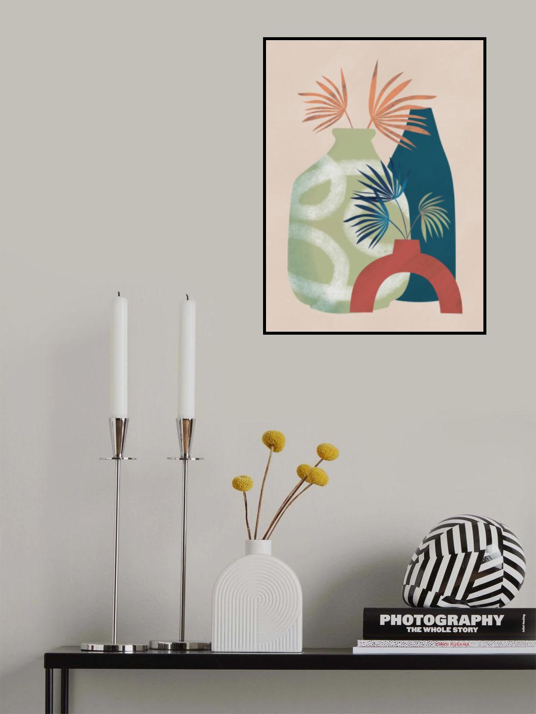 Still Life With Patterned Vase Poster och Canvastavla