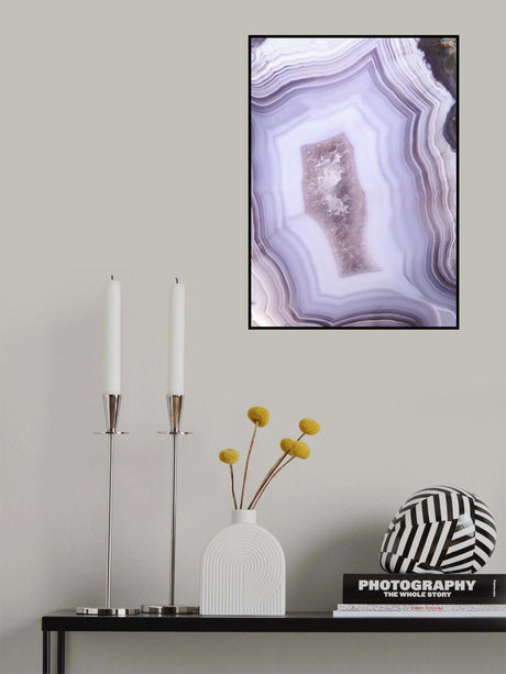 Purple Agate Poster och Canvastavla