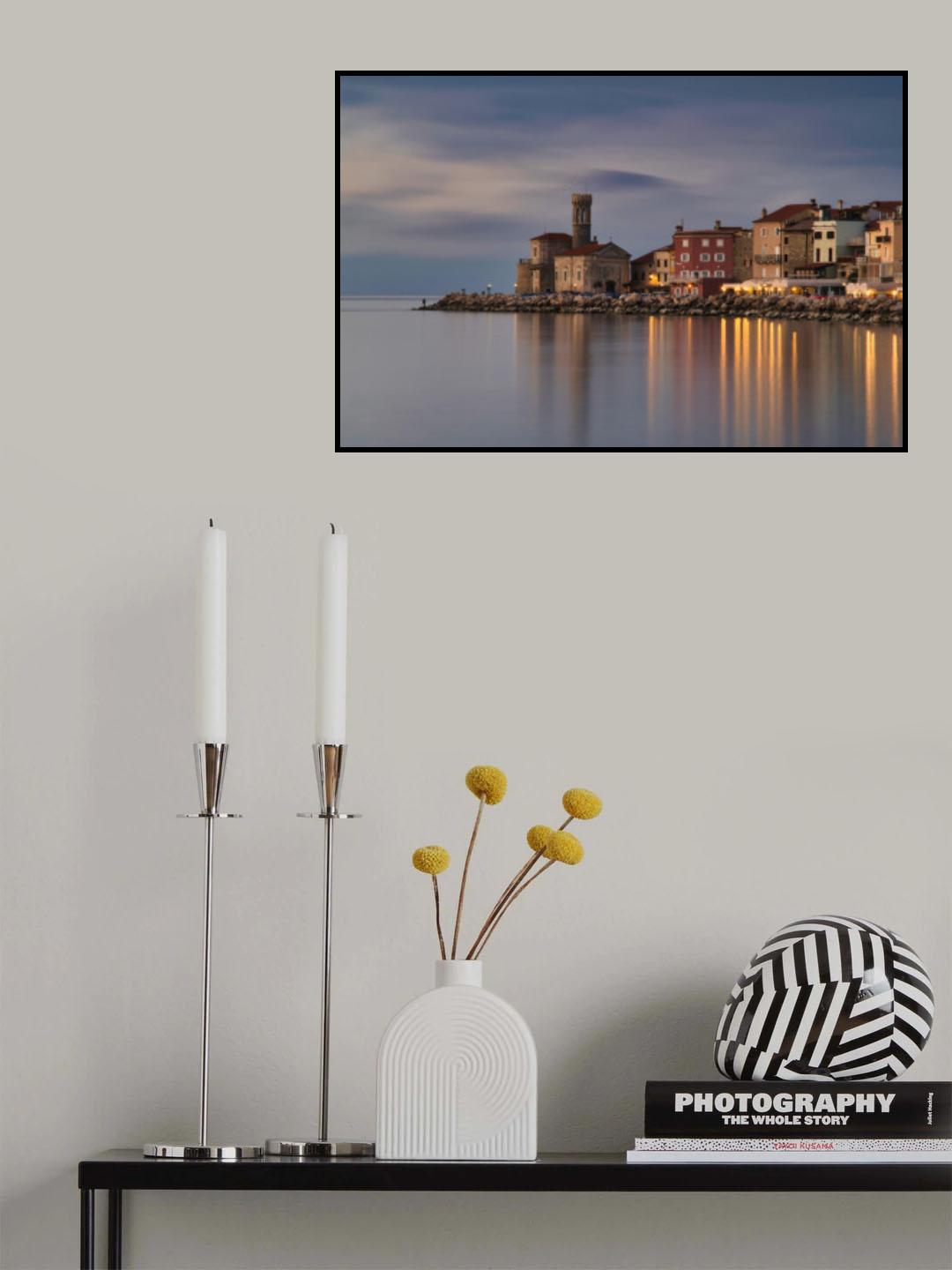 Piran in the twilight Poster och Canvastavla