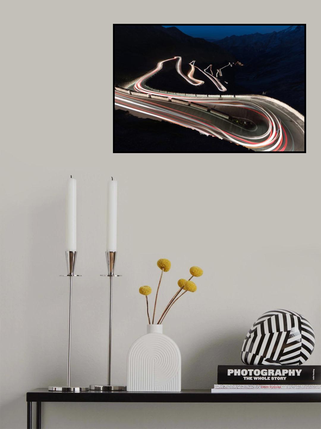 Stelvio Pass Poster och Canvastavla