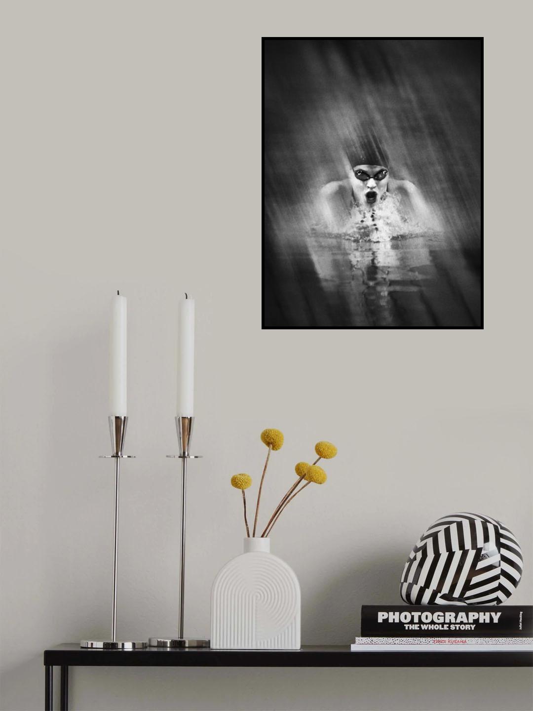 Swimming speed Poster och Canvastavla