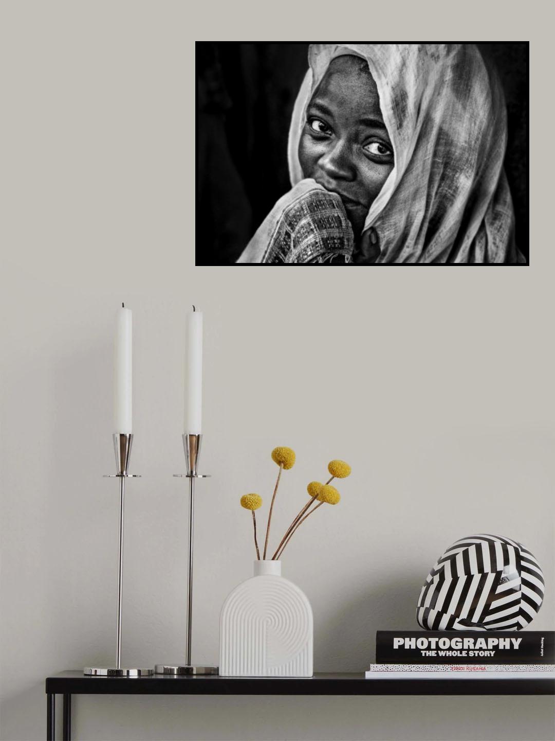 Woman at a religious ceremony in Ethiopia Poster och Canvastavla