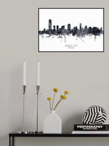 Jersey City New Jersey Skyline Poster och Canvastavla