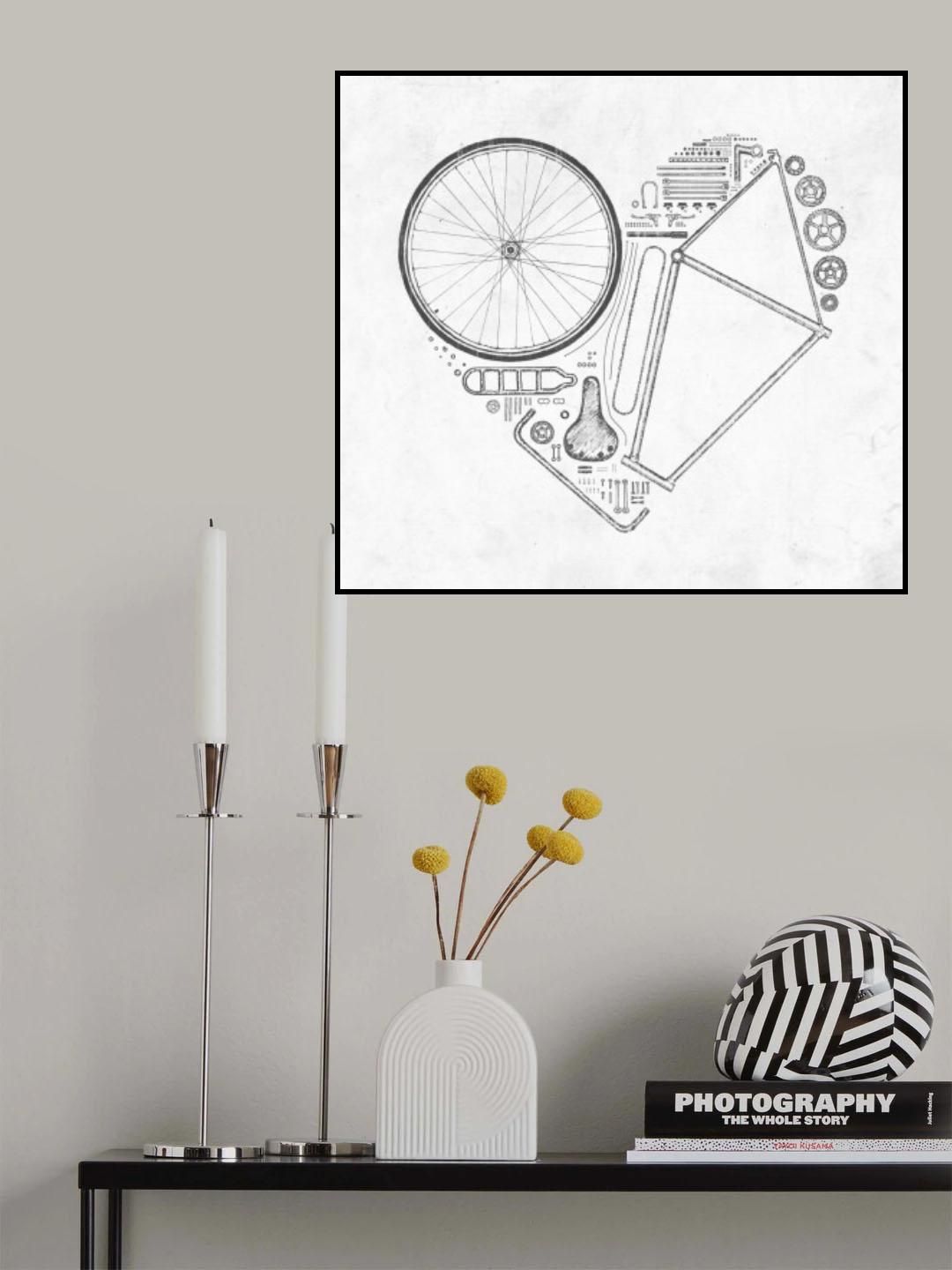 Love Bike Nº1 Poster och Canvastavla