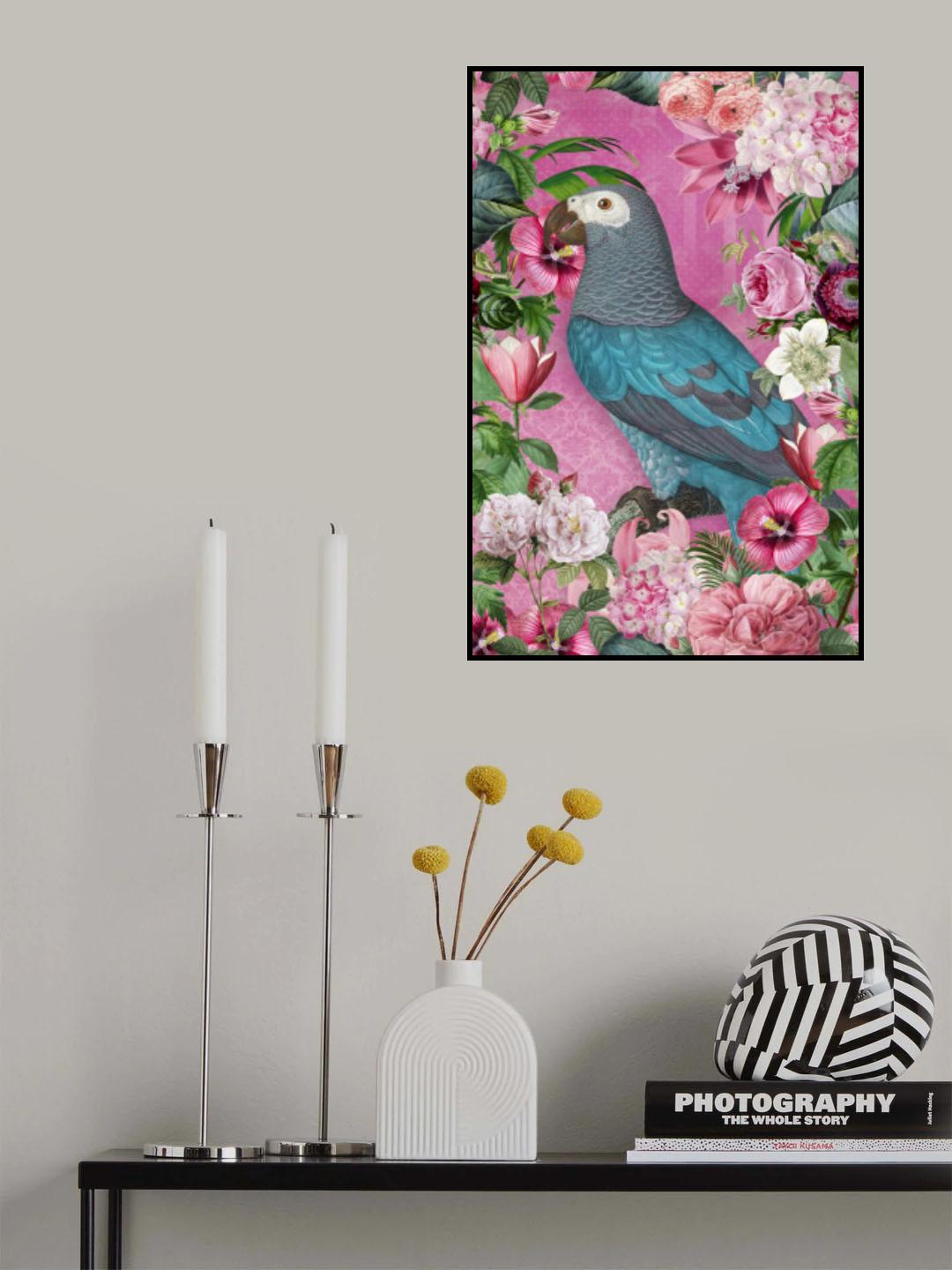 The Parrots Paradise Garden Poster och Canvastavla