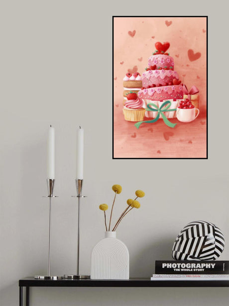 Pink Cake Poster och Canvastavla
