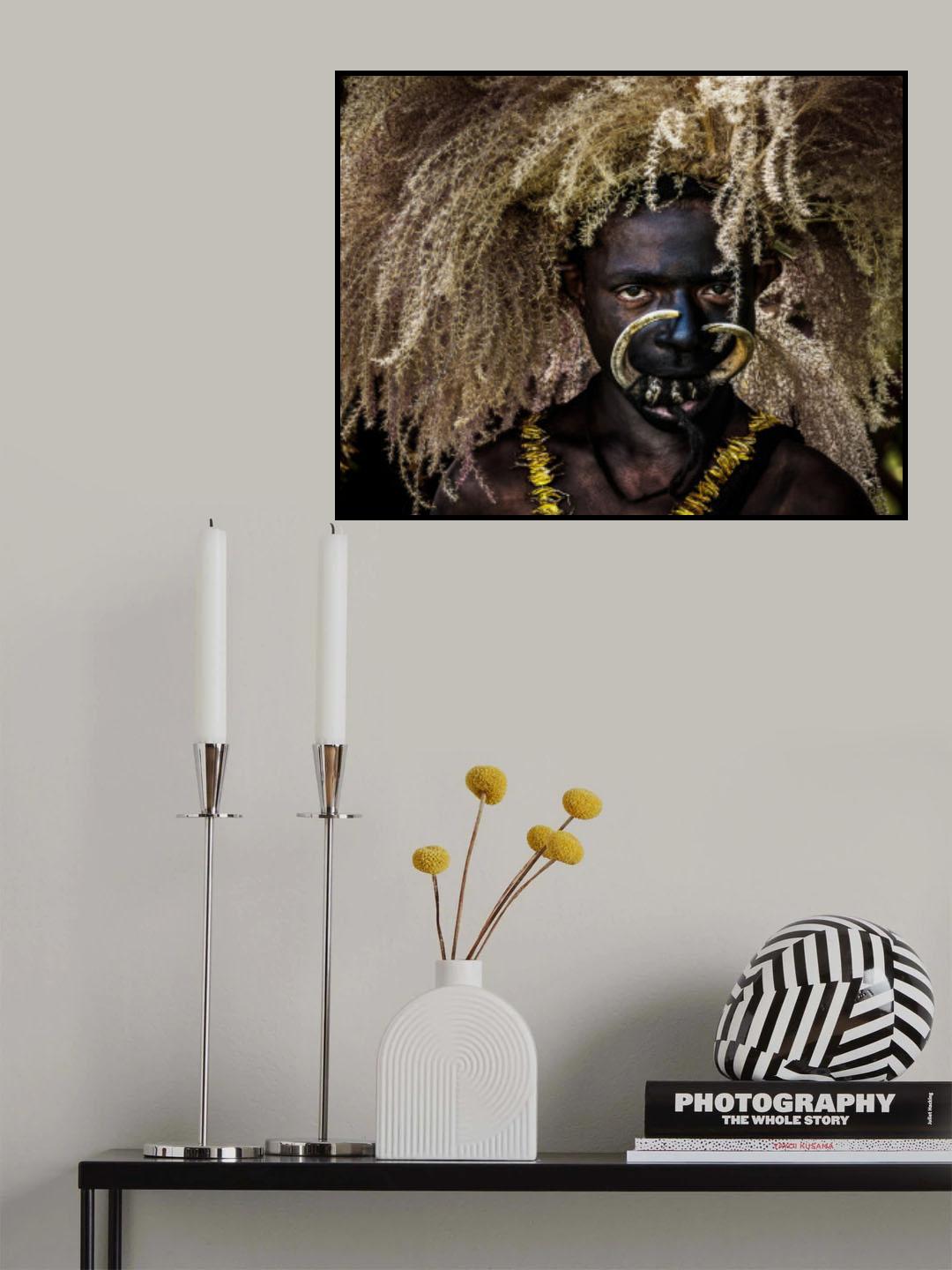 Papua New Guinea Portrait Poster och Canvastavla