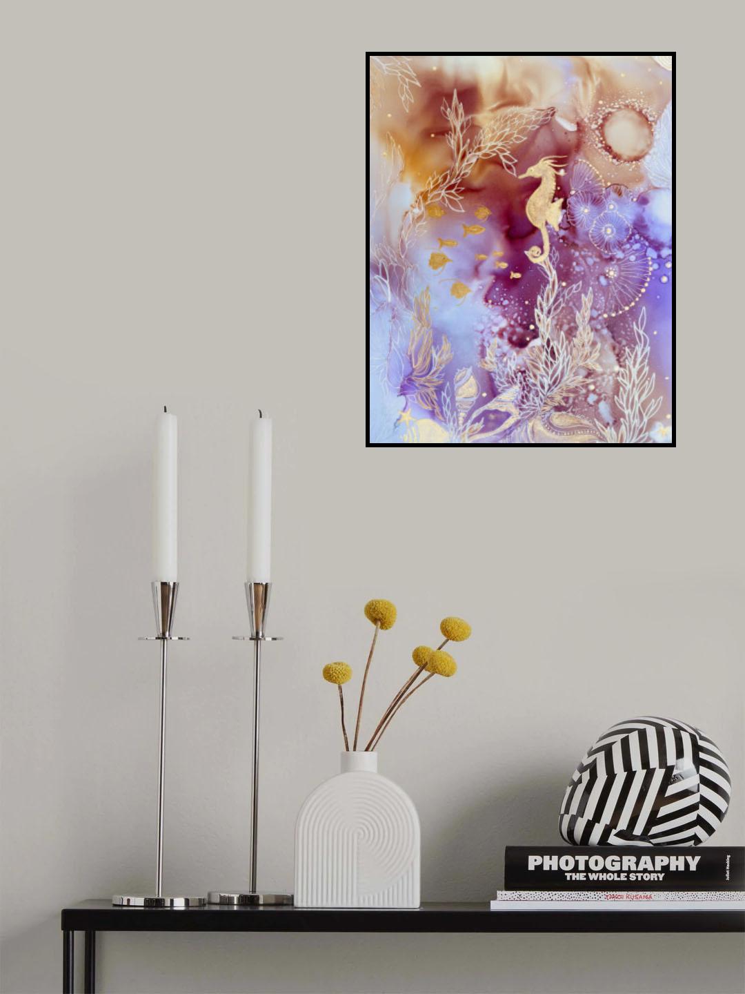 Rose Quartz Reef Poster och Canvastavla